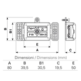 2 ακροδέκτες 1 Way IN + 2 Ways OUT Paguro 5664PA