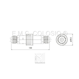 2 Poli + Terra 1 Via IN + 1 Via OUT M145N/3