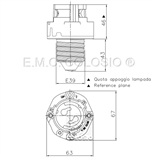 Adapters + Lampholders for discharge lamps PGZ18 + E39 Adapters + Edison screw lampholder E39 + PGZ18 M204/A93H.