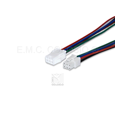 6 P Ma+Fe pan MINI FIT Jr Molex M18M6 - M18P6