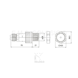 5 Poli + Terra 1 Via IN + 1 Via OUT M145P/6