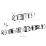 2 kutuplu + toprak 1 Way IN + 1 Way OUT M147N/3